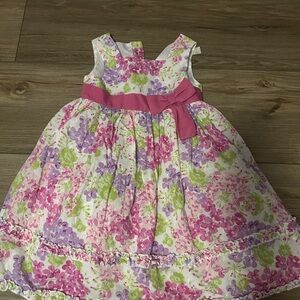 Cherokee Pink and Purple Smocked Sundress